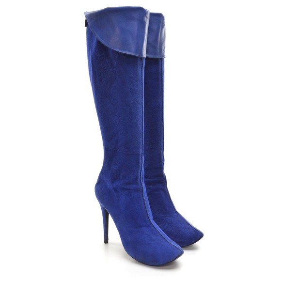 Walter Steiger Shoes - Walter Steiger Cobalt Stiletto Over the Knee Boots 40